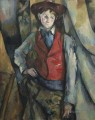 Boy in a Red Vest Paul Cezanne